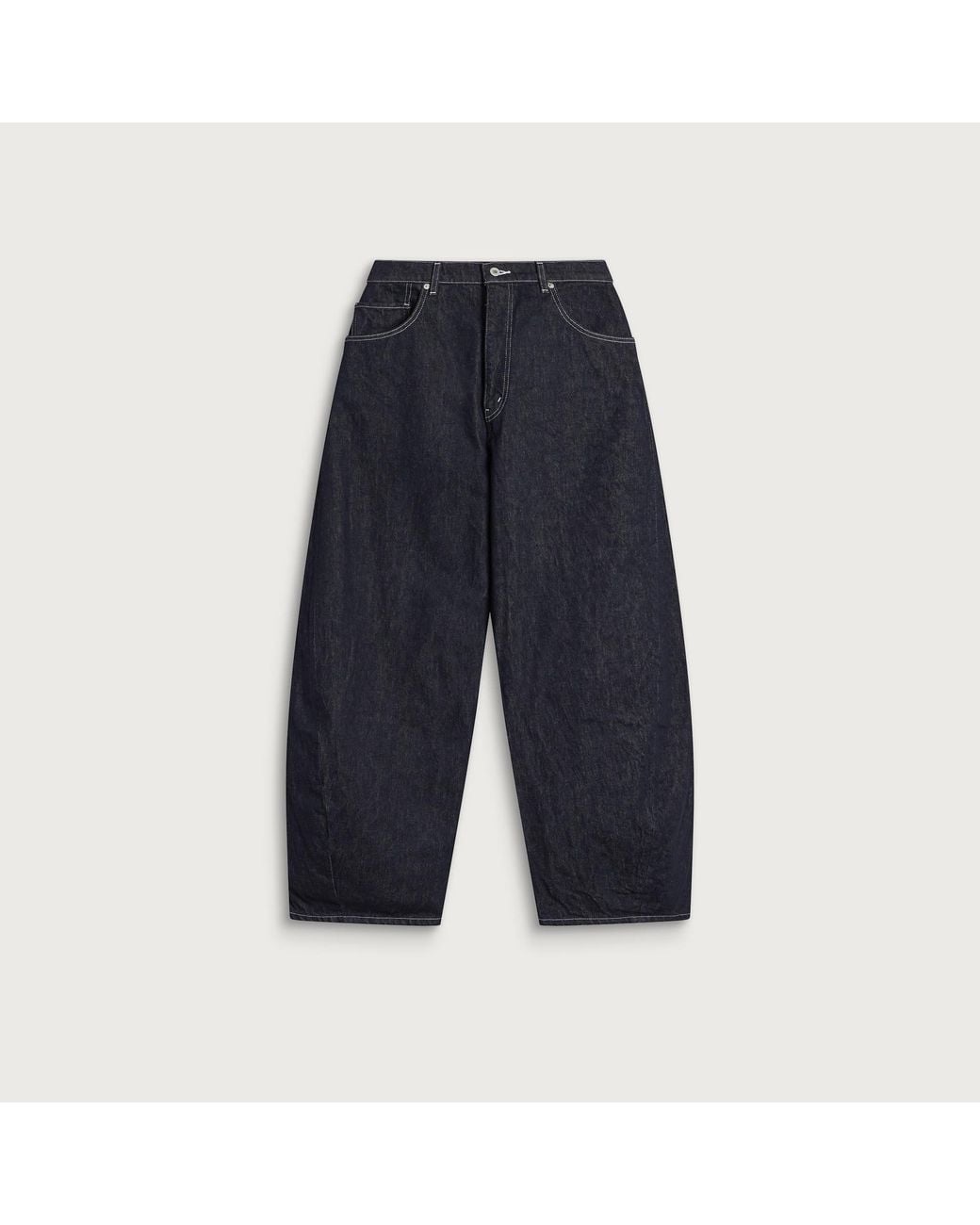 Comme des Garçons Blue Cotton Reative Wide Leg Jeans for men