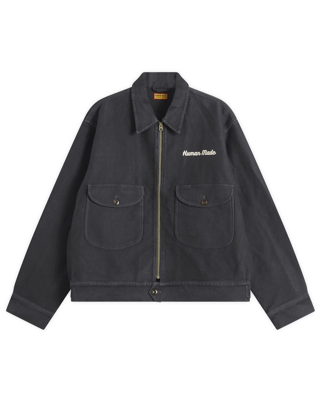 Human Made Zip Work Jacket in Black for Men | Lyst UK
