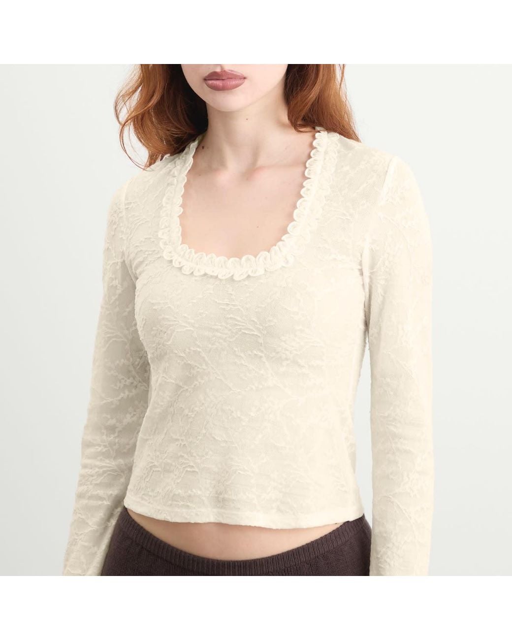My Mum Made It White Lace Poem Top