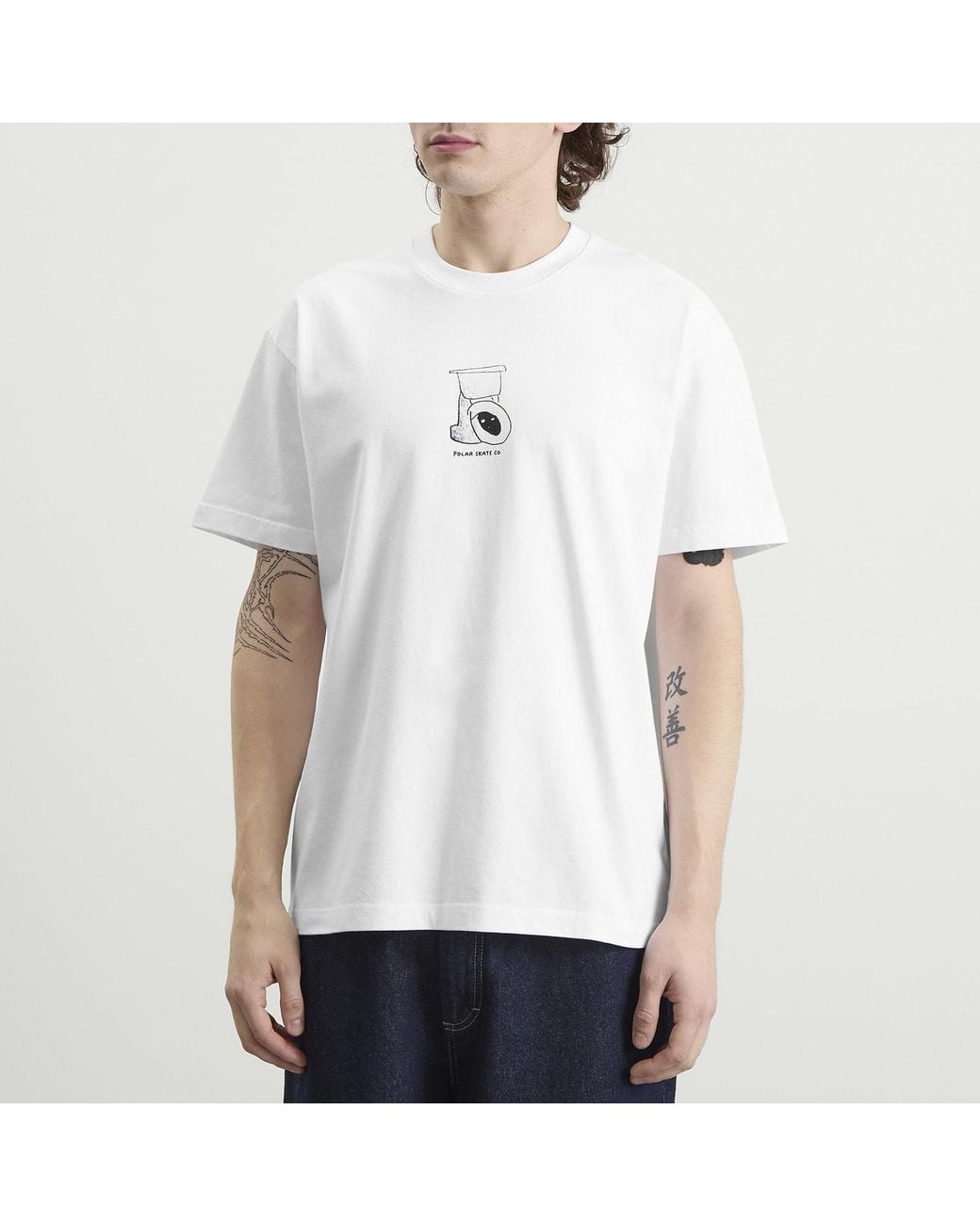 POLAR SKATE White Toilet T-Shirt for men