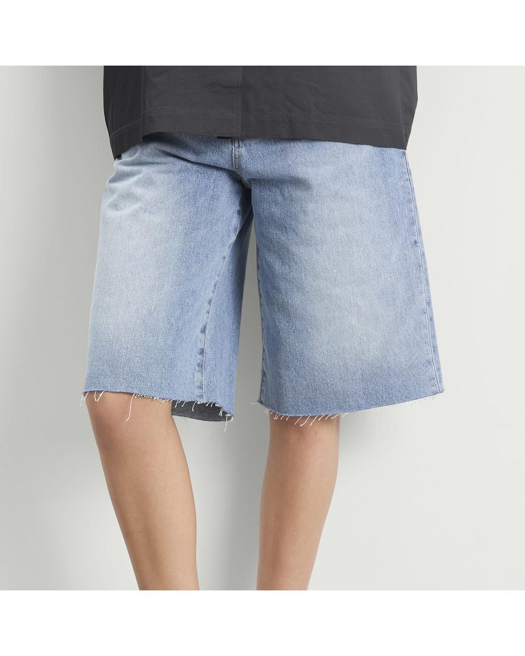Rohe Blue Rohe Baggy Fit Denim Shorts