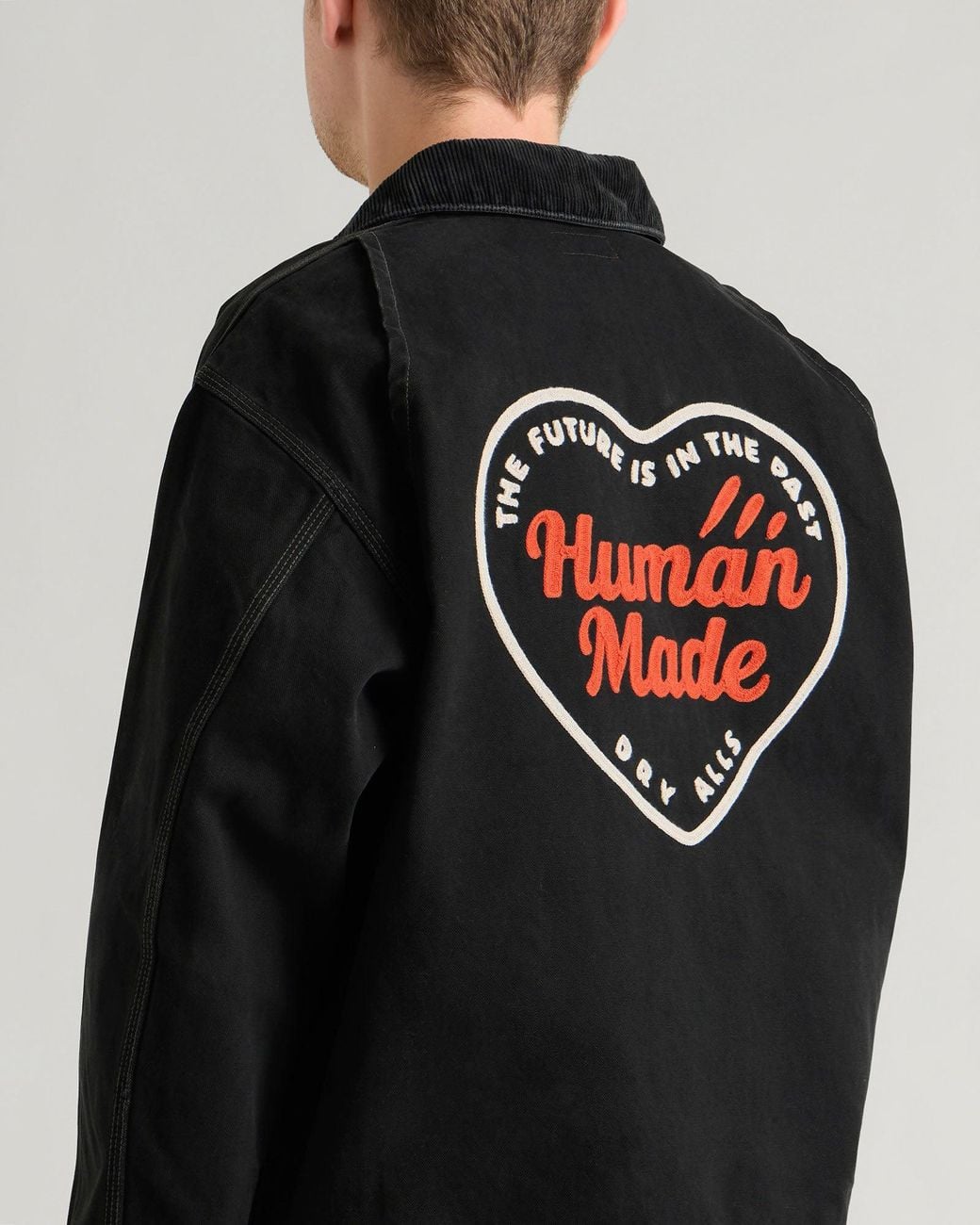 Human Made Black Zip Work Jacket for men