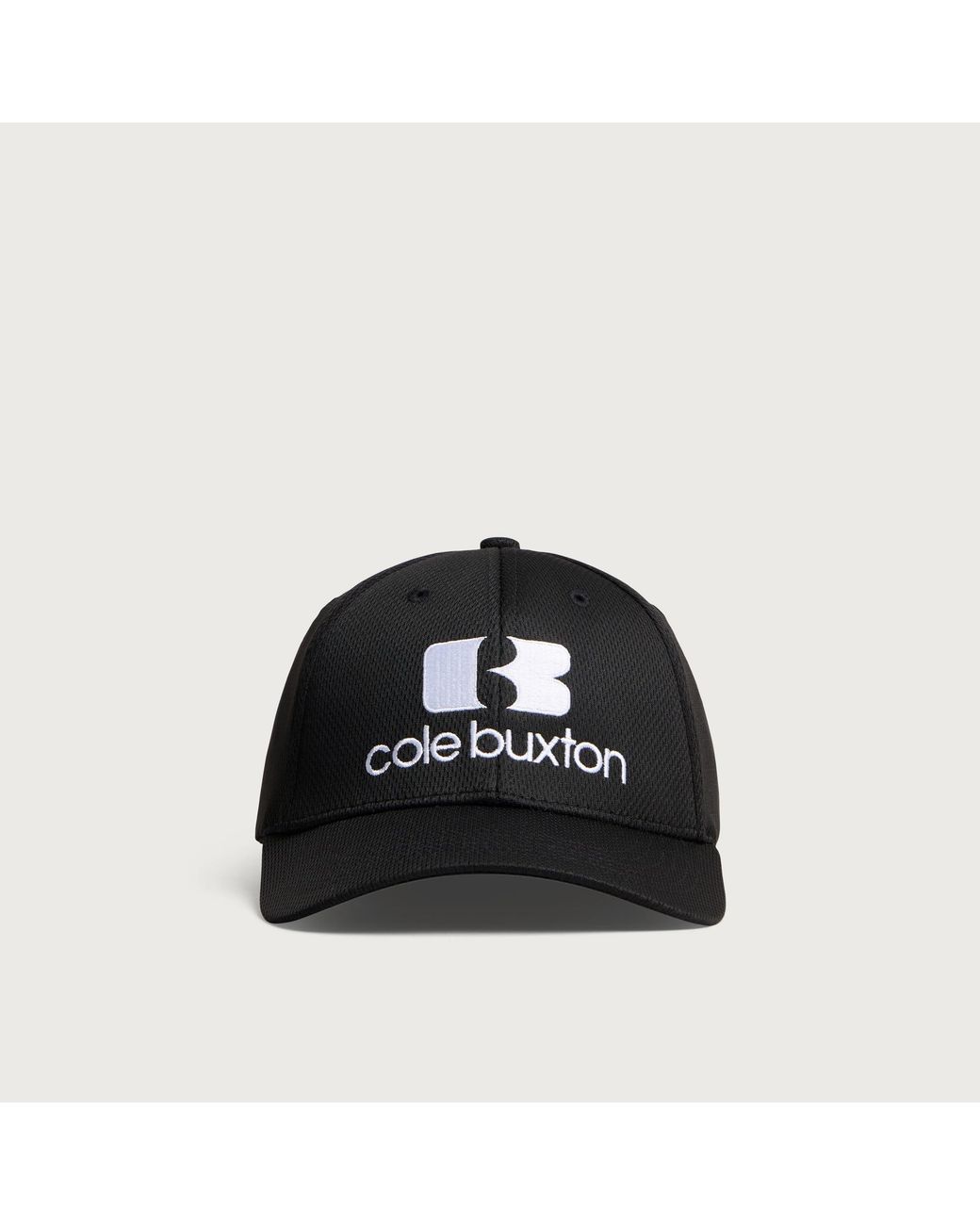 Cole Buxton Black Icon Logo Cap for men
