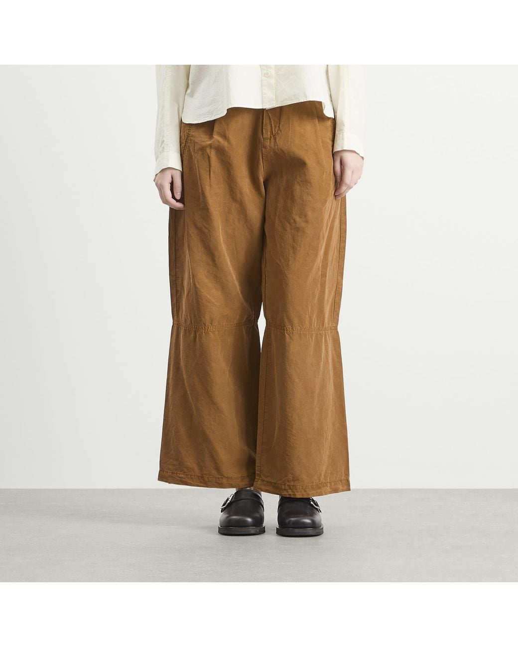 YMC Brown Drop Out Trousers