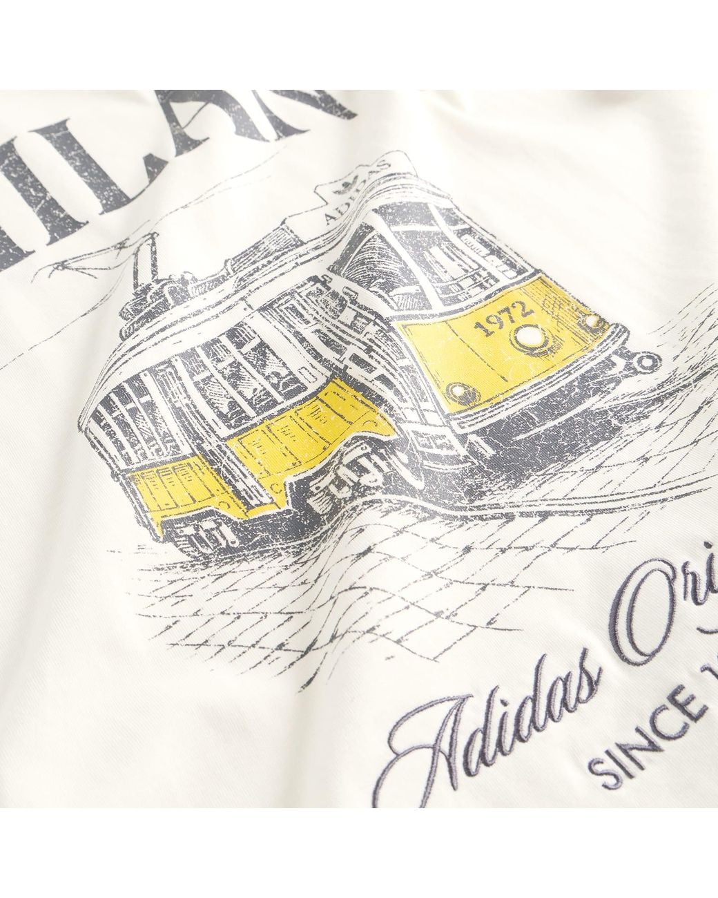 Adidas White Milan Graphic T-Shirt