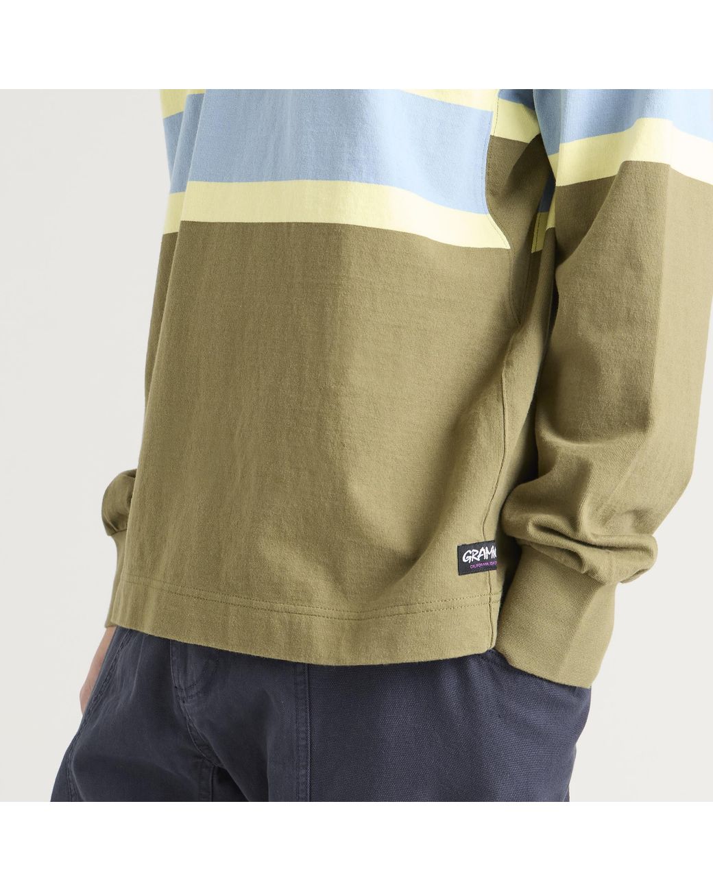 Gramicci Green Langdon Rugby Shirt for men