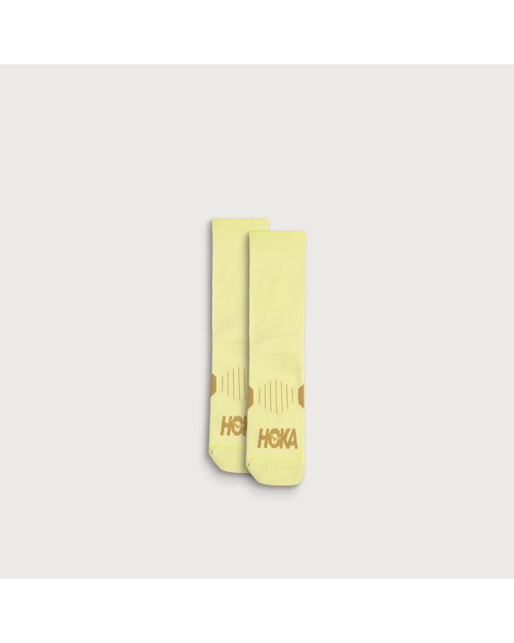 Hoka One One Yellow Crew Run Sock 3-Pack for men