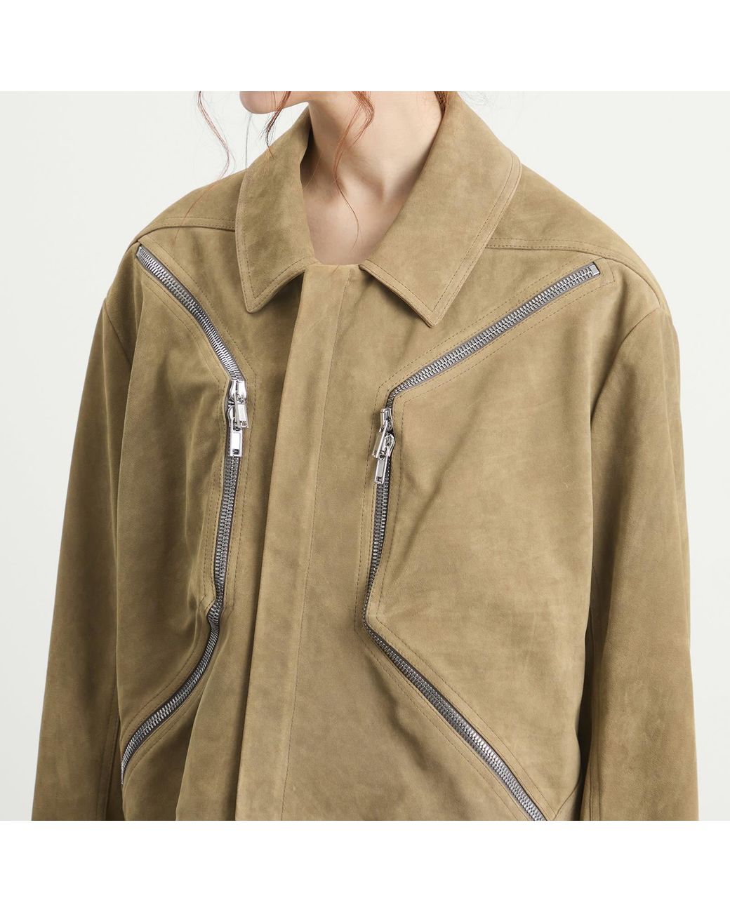 Rick Owens Green Heizer Mac Jacket