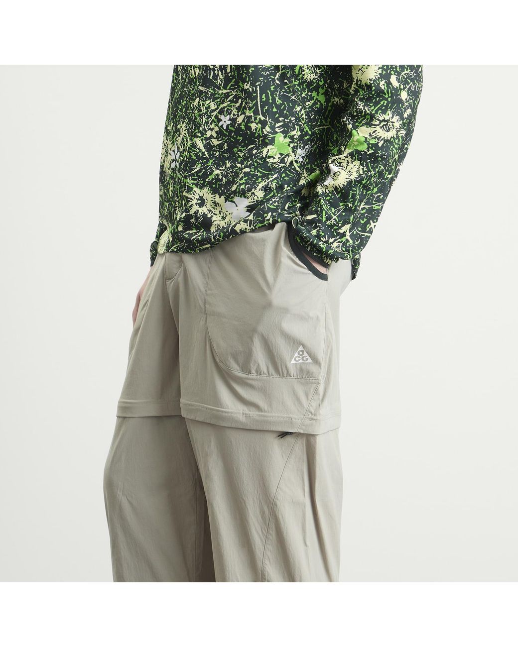 Nike Gray Acg Five Towers Zip Off Pants for men