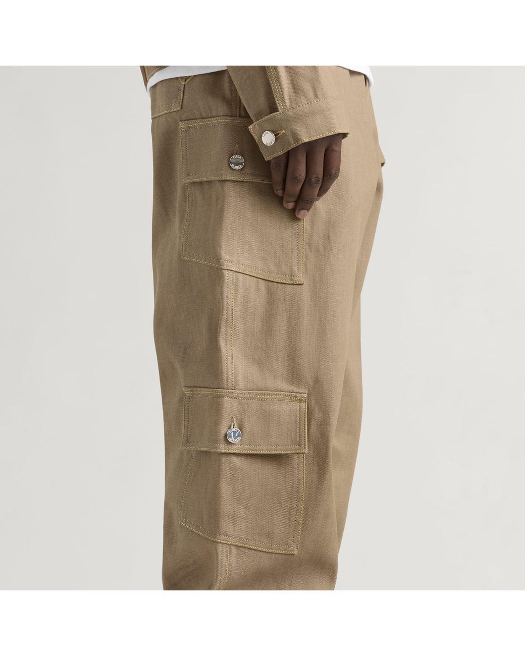 Casablanca Natural Desert Canvas Denim Jeans for men