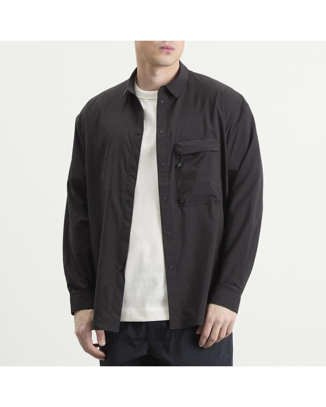 NANGA Black Excursion Shirt for men