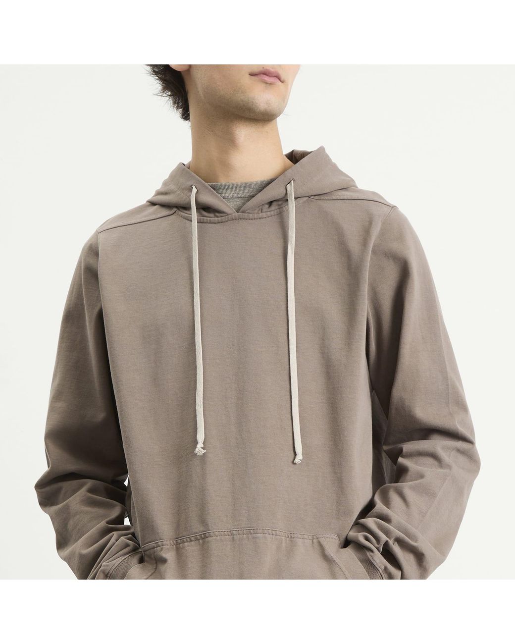 Rick Owens Brown Pullover Hoodie for men