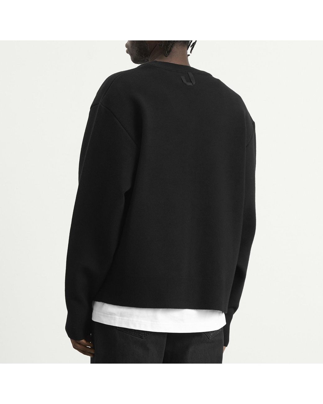 Jacquemus Black Merino Wool Cardigan for men