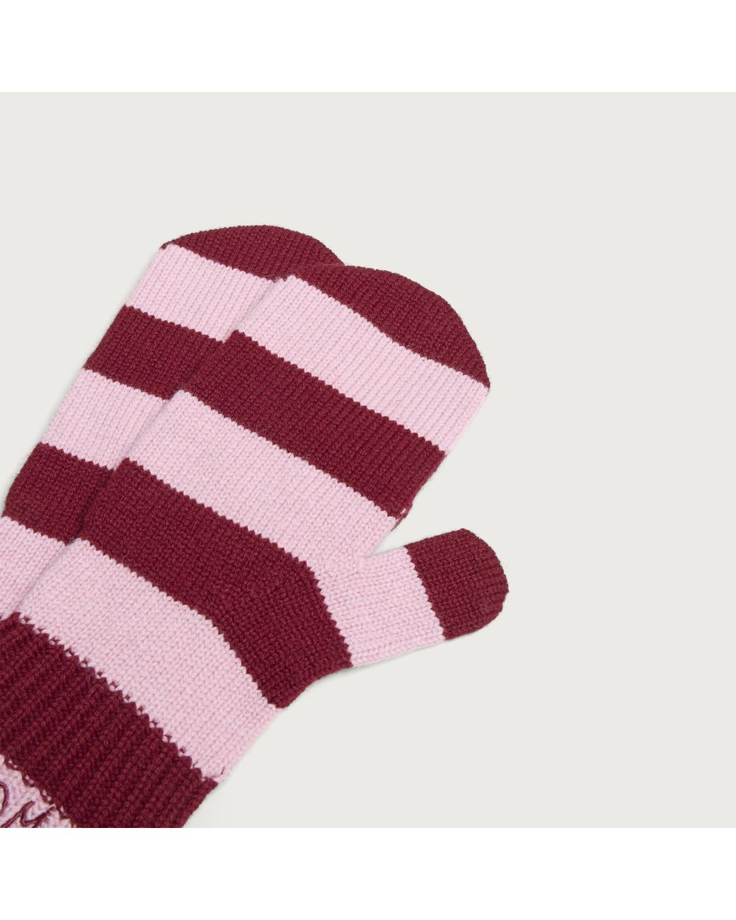 Damson Madder Red String Mittens
