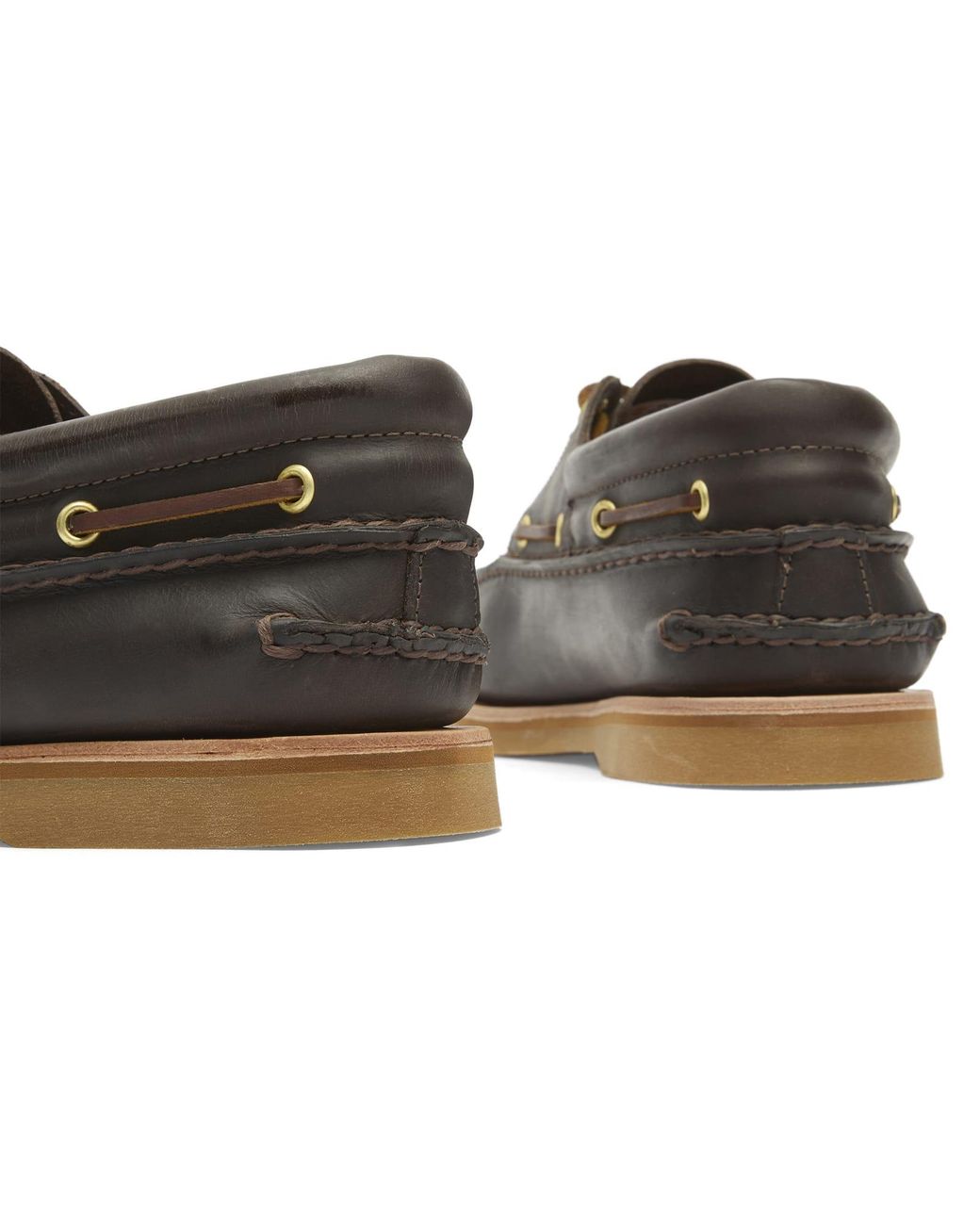 Timberland Brown 3-Eye Boat Shoe for men