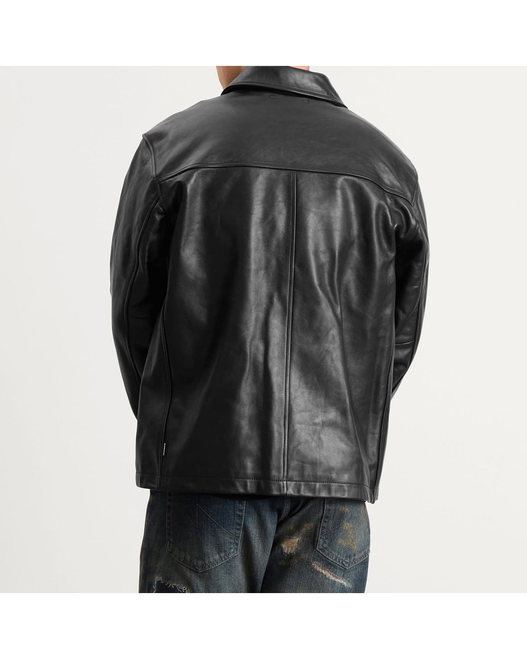 ジャケット・アウター NEIGHBORHOOD LEATHER CAR COAT BLACK M NEIGHBORHOOD Leather Car Coat Black | HAVEN