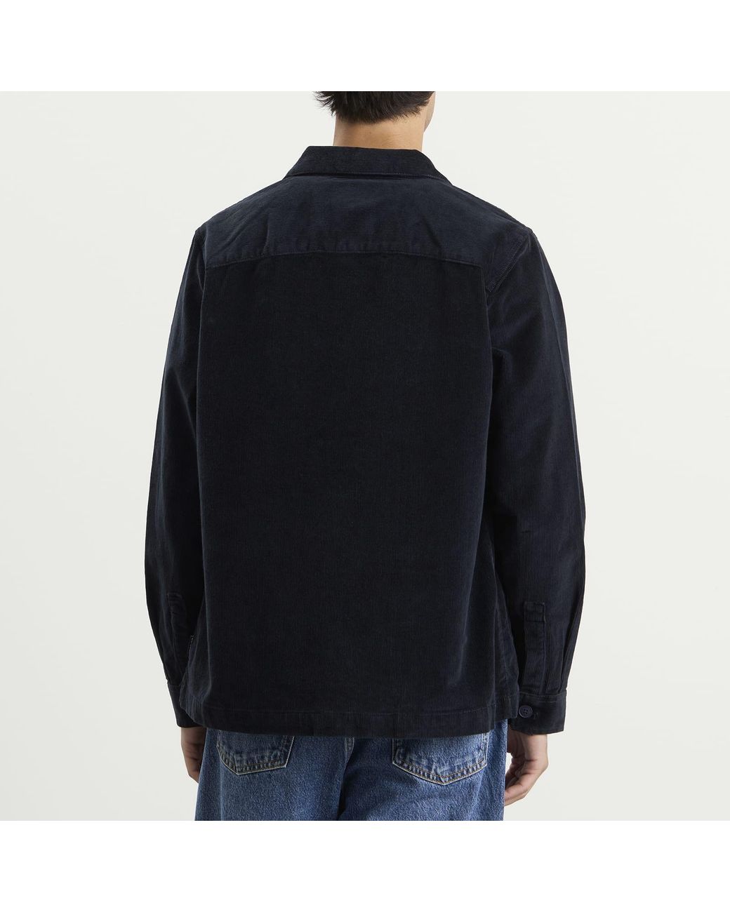 Barbour Black Cord Overshirt for men