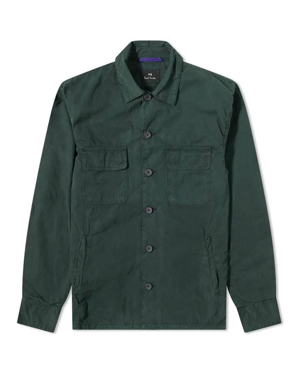 Paul Smith Overshirt in Green for Men | Lyst