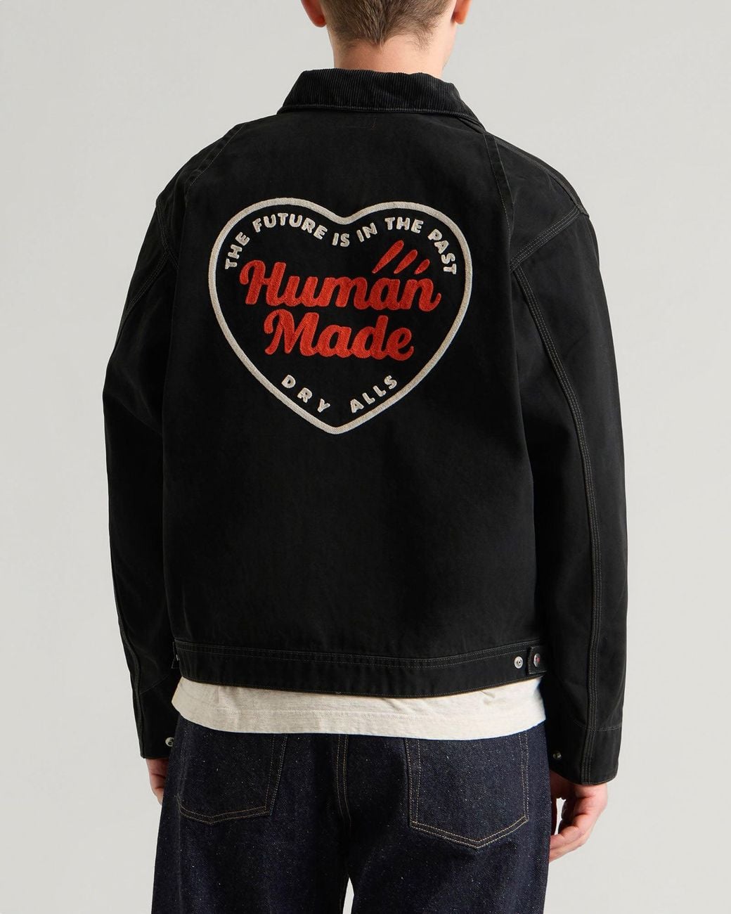 Human Made Black Zip Work Jacket for men