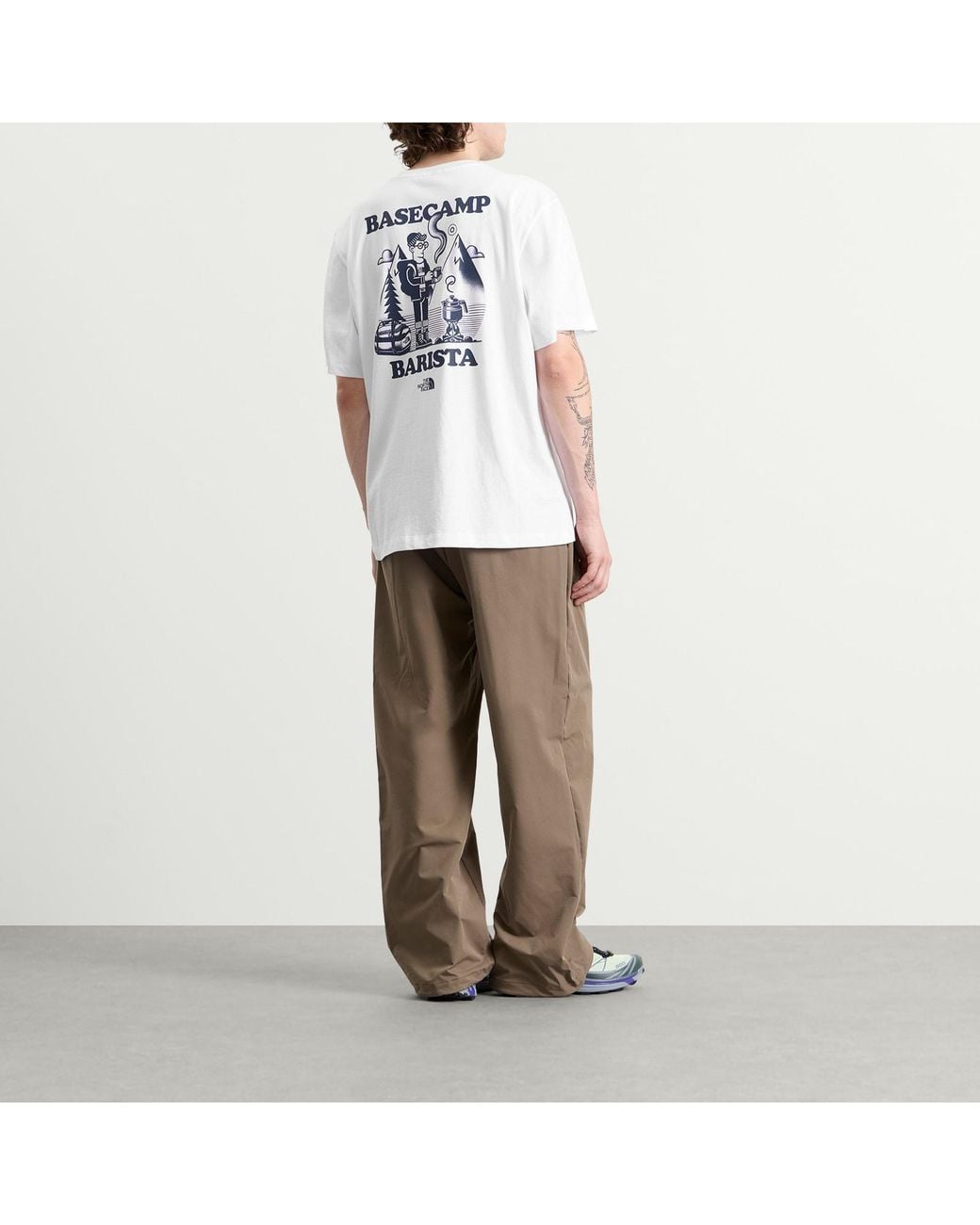 The North Face White Basecamp Barista Relaxed T-Shirt for men