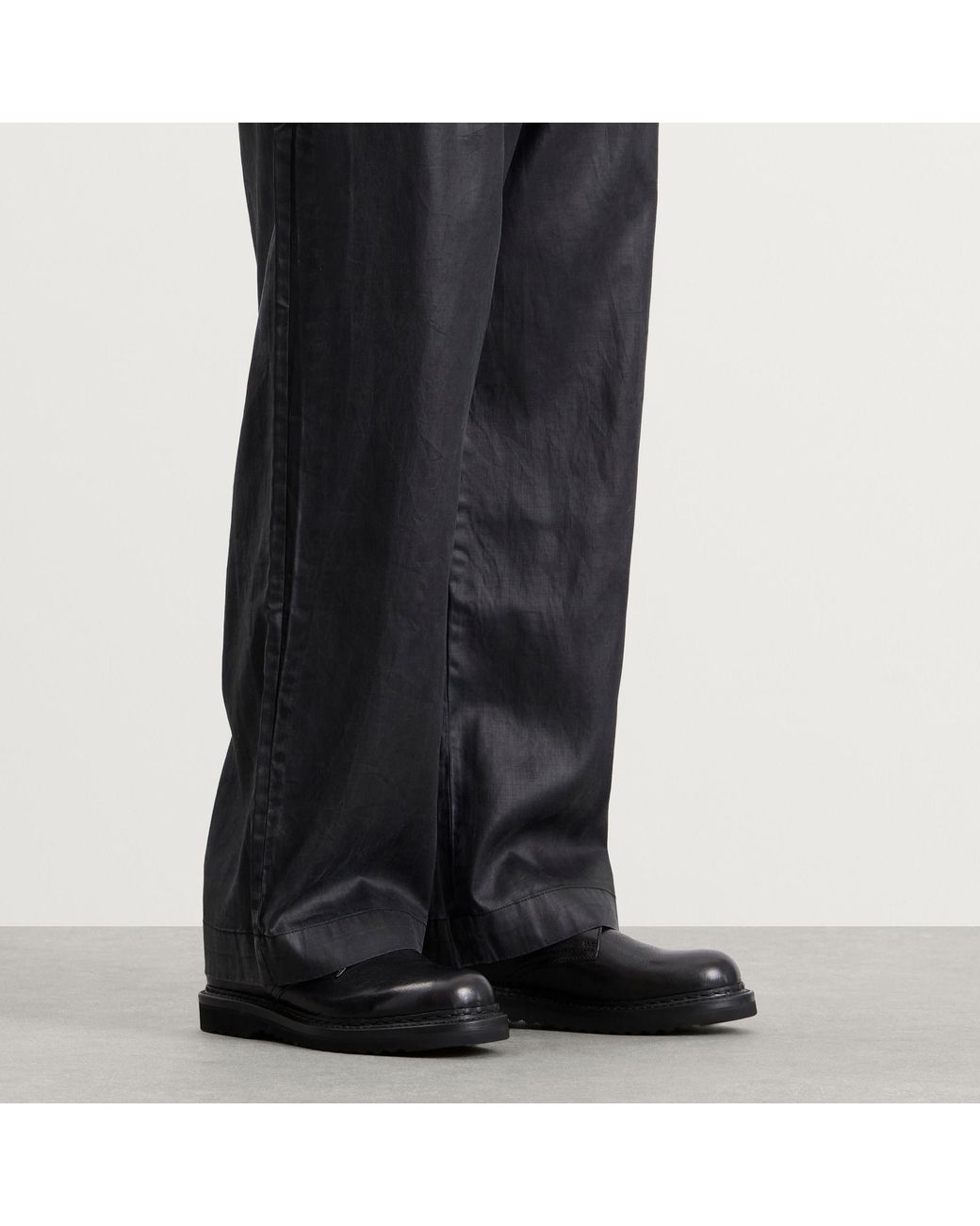 Our Legacy Black Supple Cow Hide Trampler Shoe for men