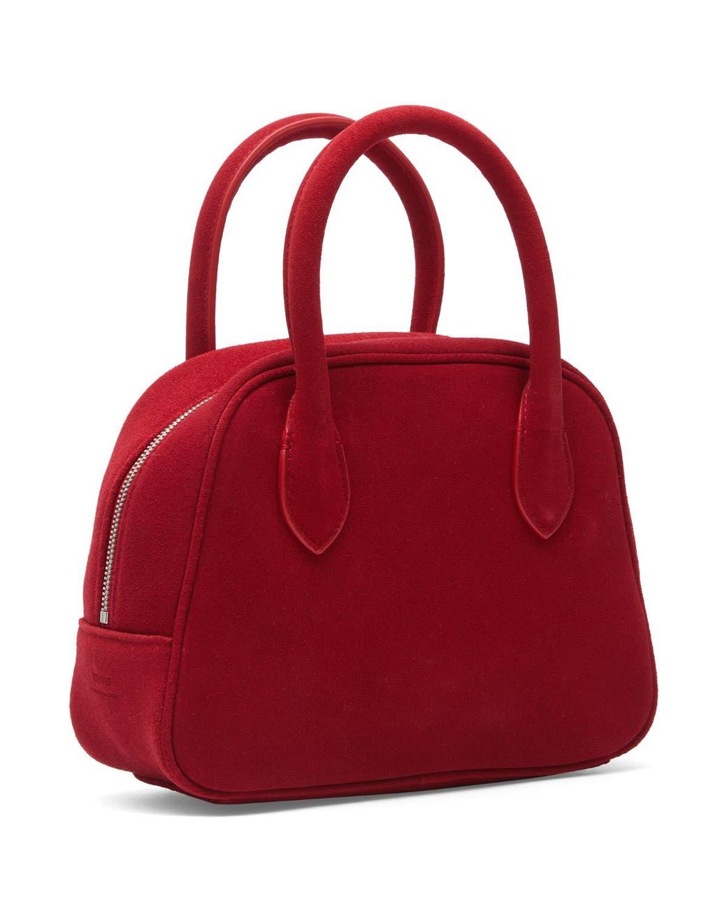 DUNST Red Suede Boston Bag