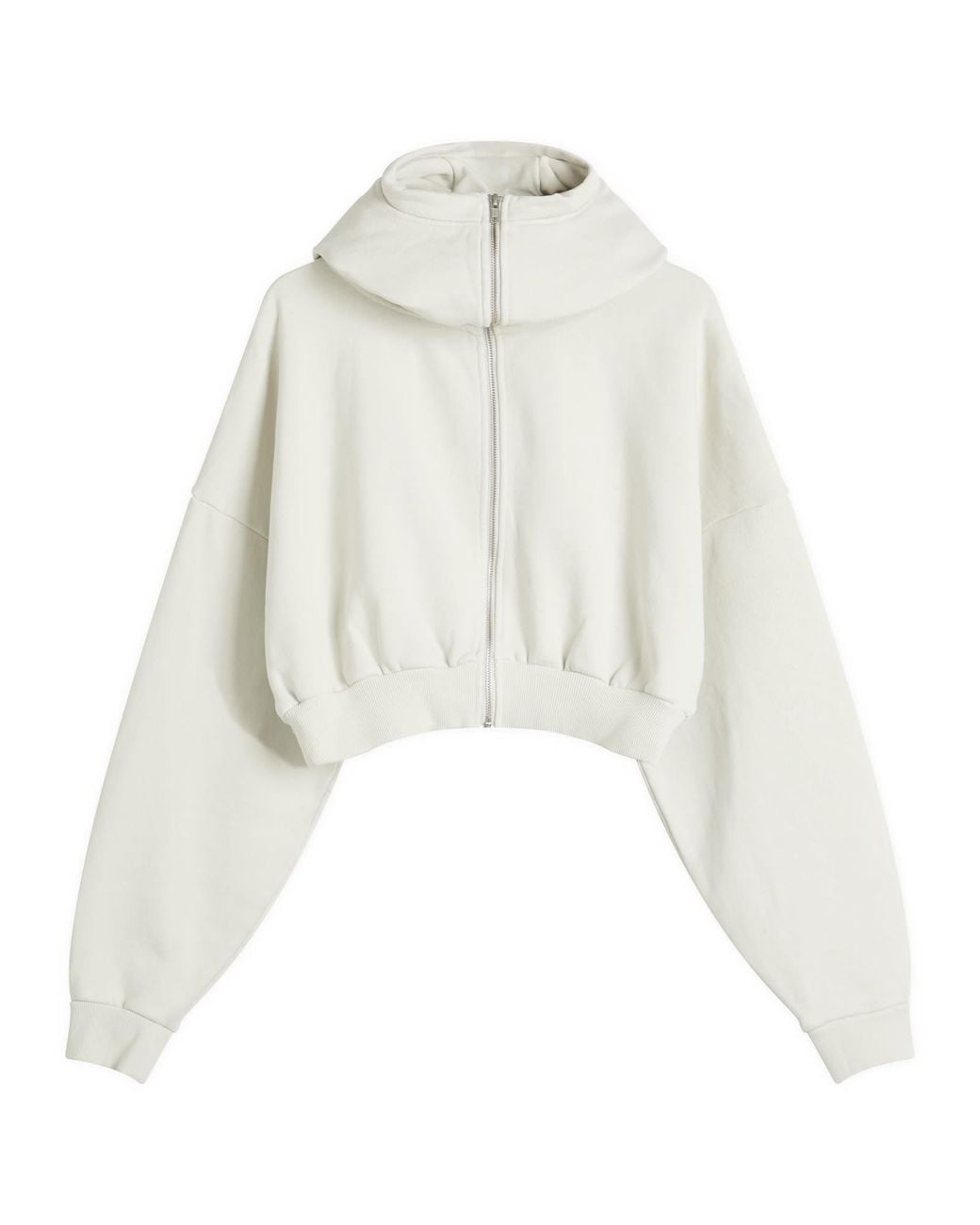 トップス entire studios Cropped full zip hoodie Entire studios Cropped Full Zip Hoodie in White | Lyst UK