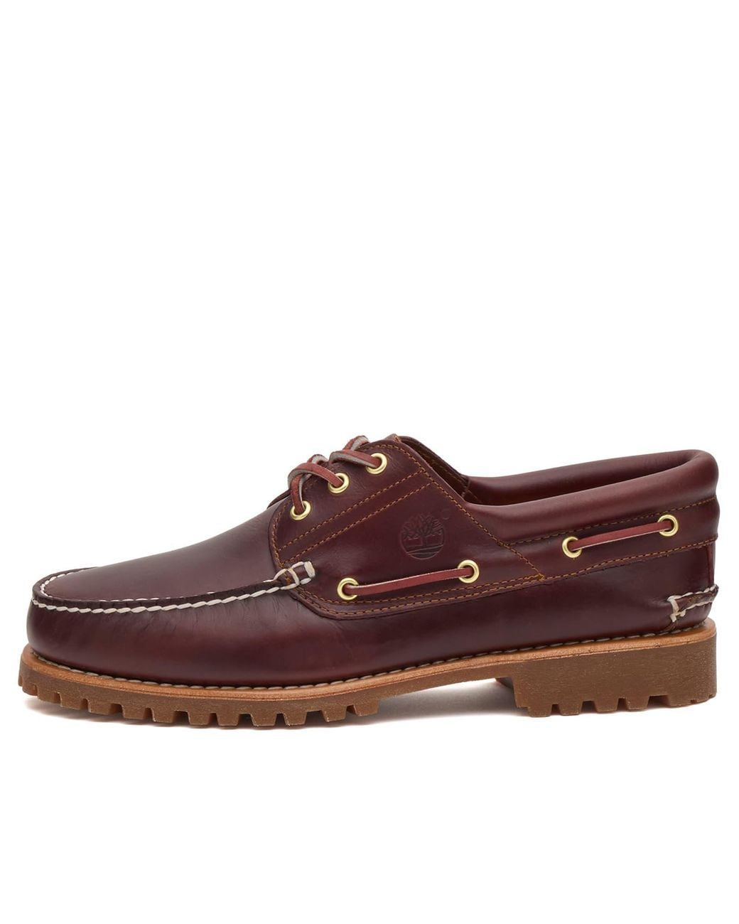 Timberland Red Timberland Authentic 3 Eye Classic Lug Shoe in Red for Men | Lyst