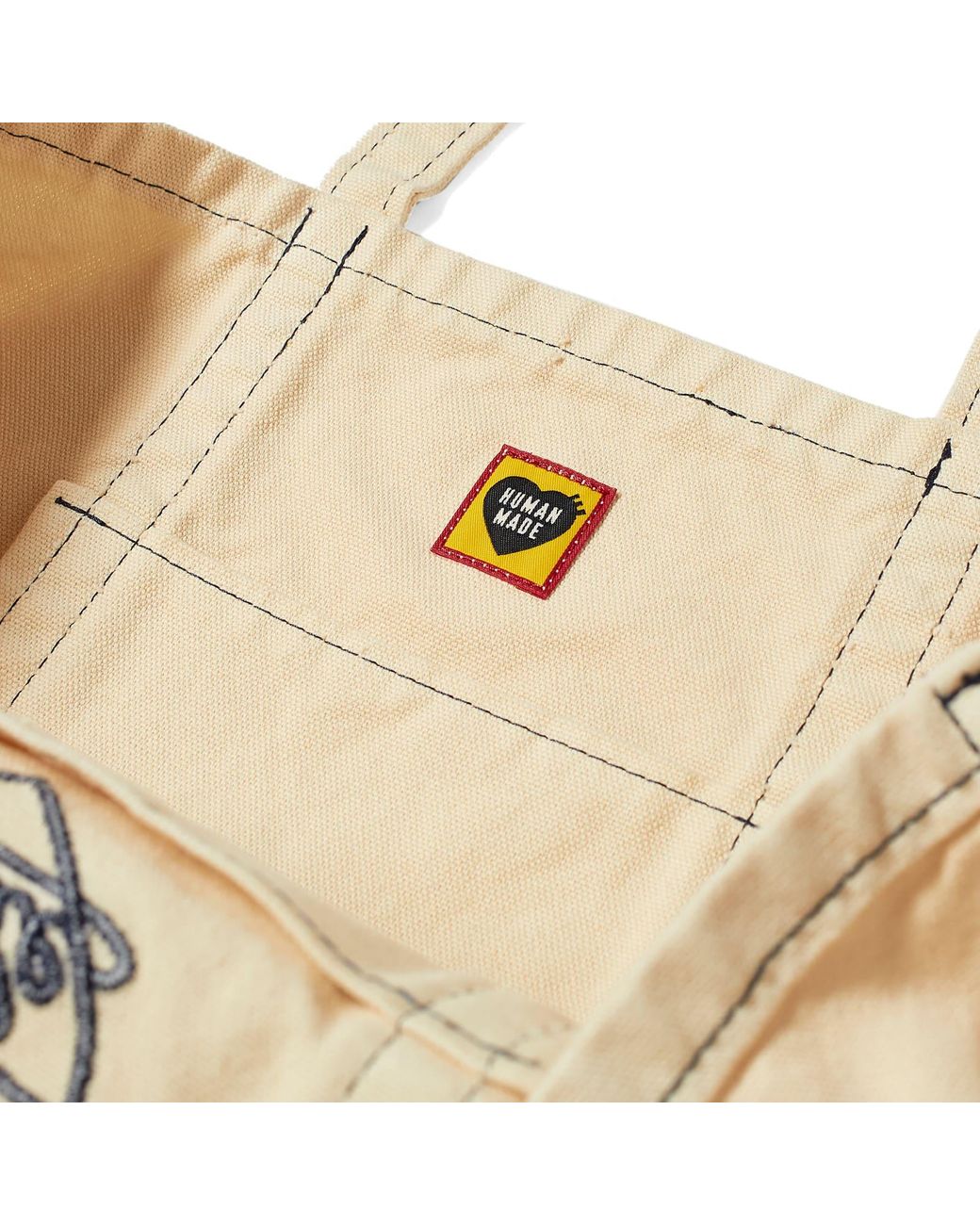 Human Made Garment Dyed Tote Bag in Natural for Men | Lyst