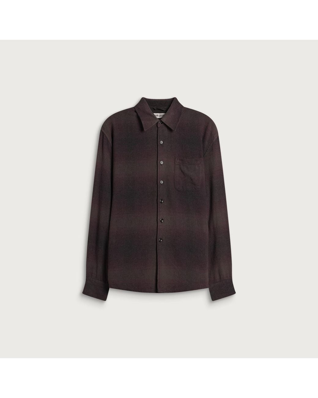 Our Legacy Black Cordial Check Grain Weave Above Shirt for men