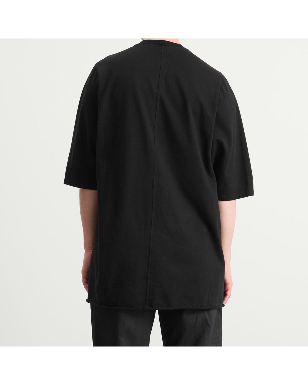 Rick Owens Black Jumbo Tee for men