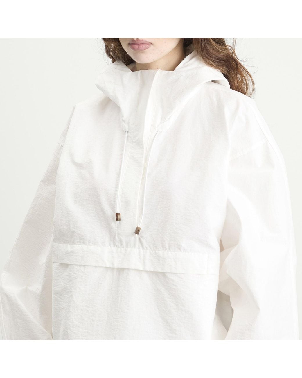 Rohe White Rohe Textured Cotton-Blend Anorak