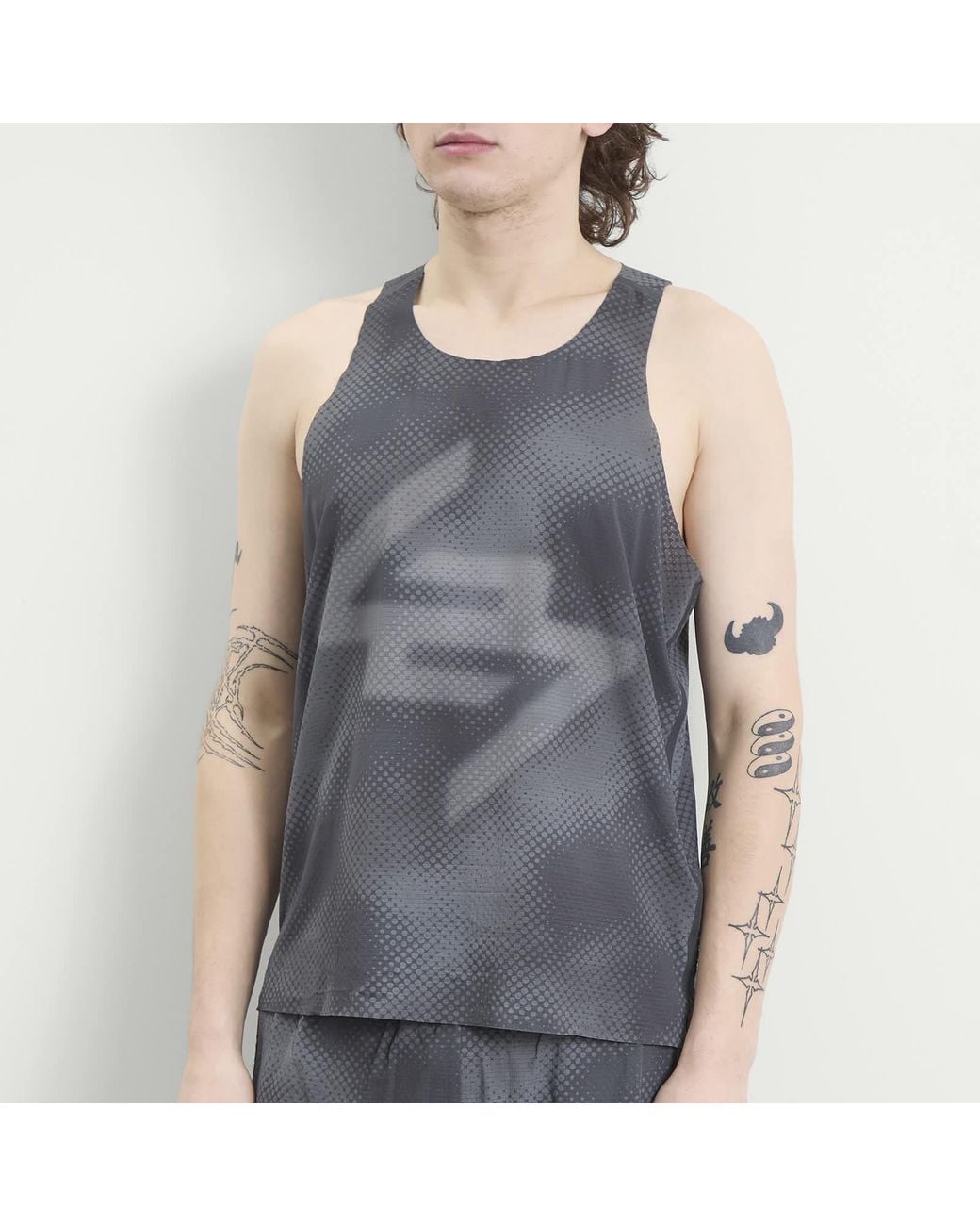 REPRESENT 247 Blue Ultra Singlet for men