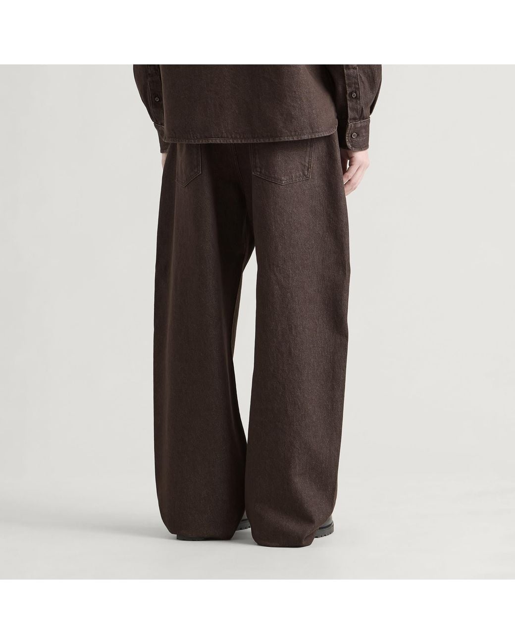 Jacquemus Brown Tempo Denim Straight Leg Jeans for men