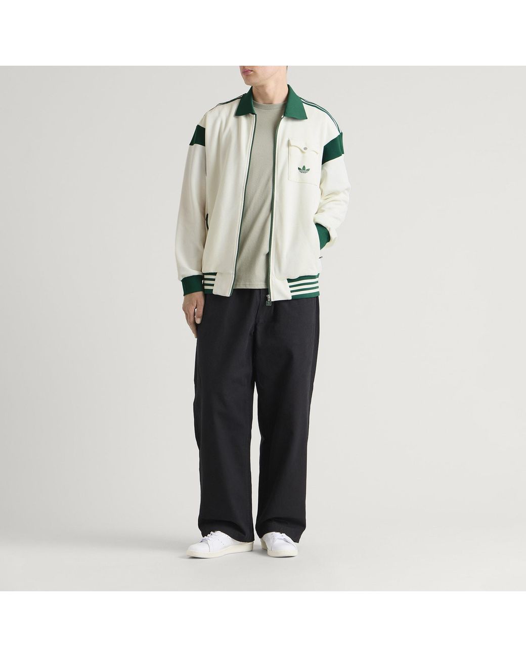 Adidas Green Track Top for men