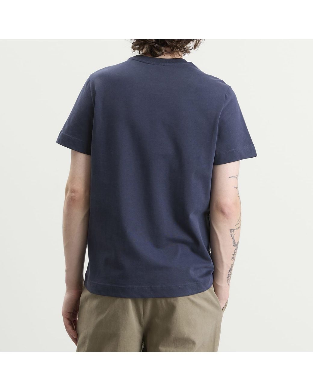 A.P.C. Blue Oliver Heavyweight T-Shirt for men