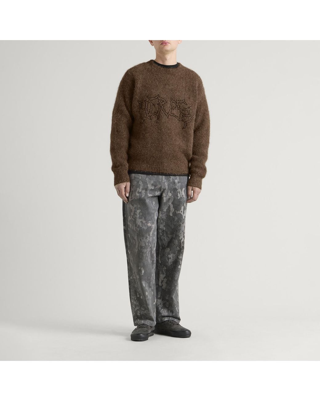 Heresy Brown Desolate Knit Jumper for men