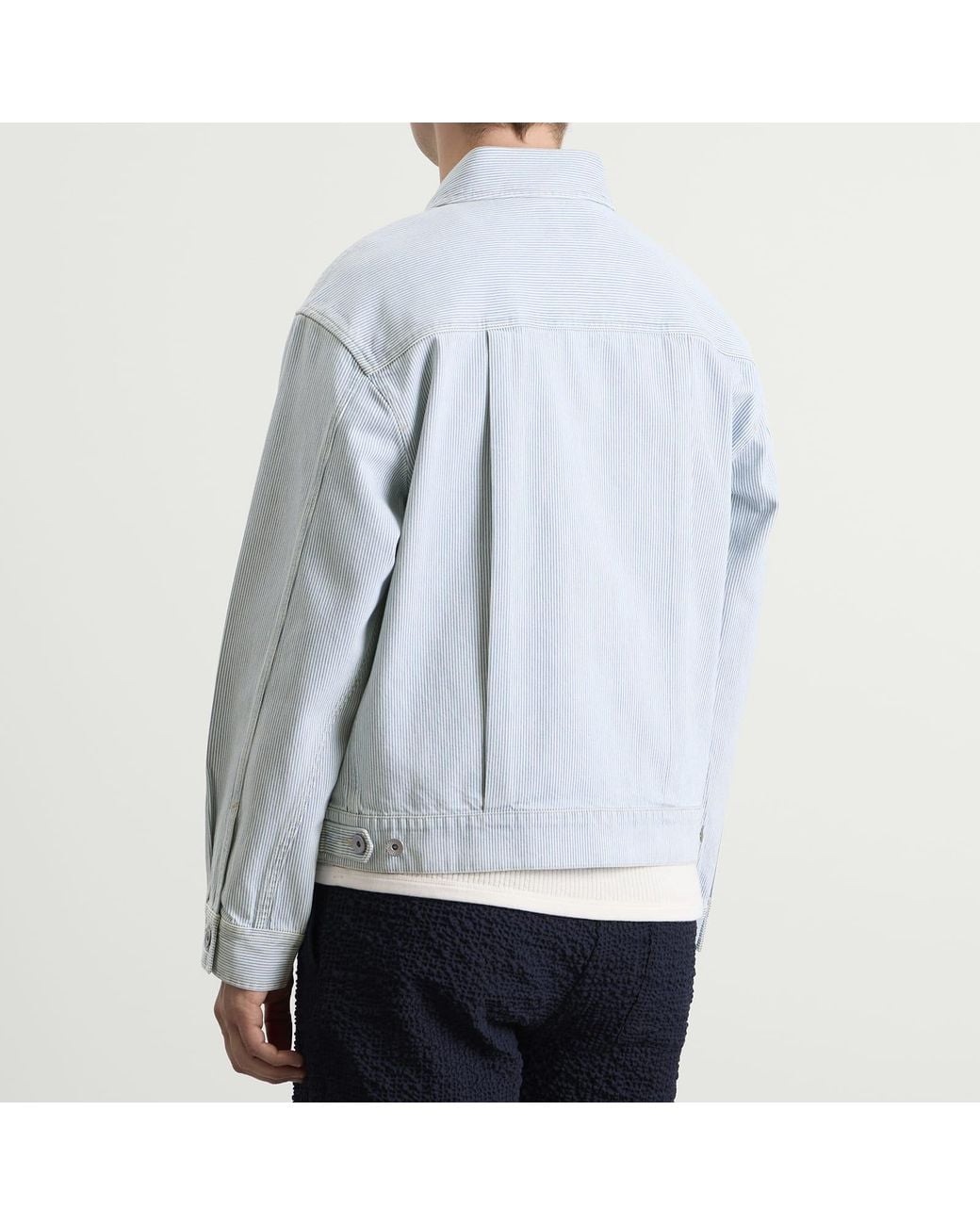 Folk Blue Mechanic Jacket for men