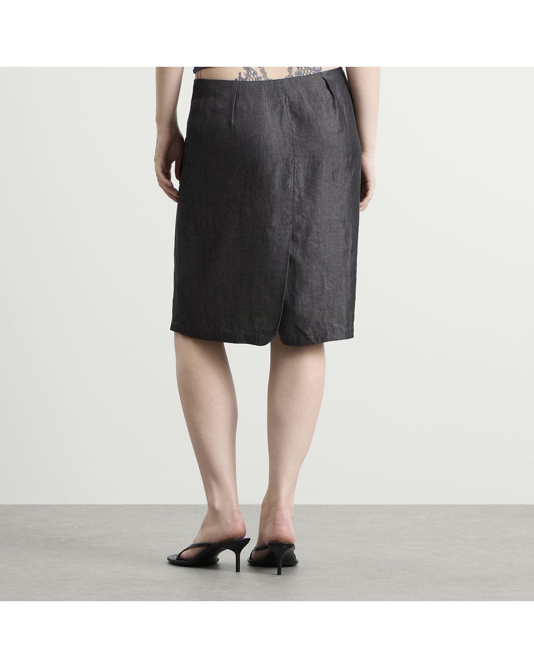 Peachy Den Gray Estelle Midi Skirt