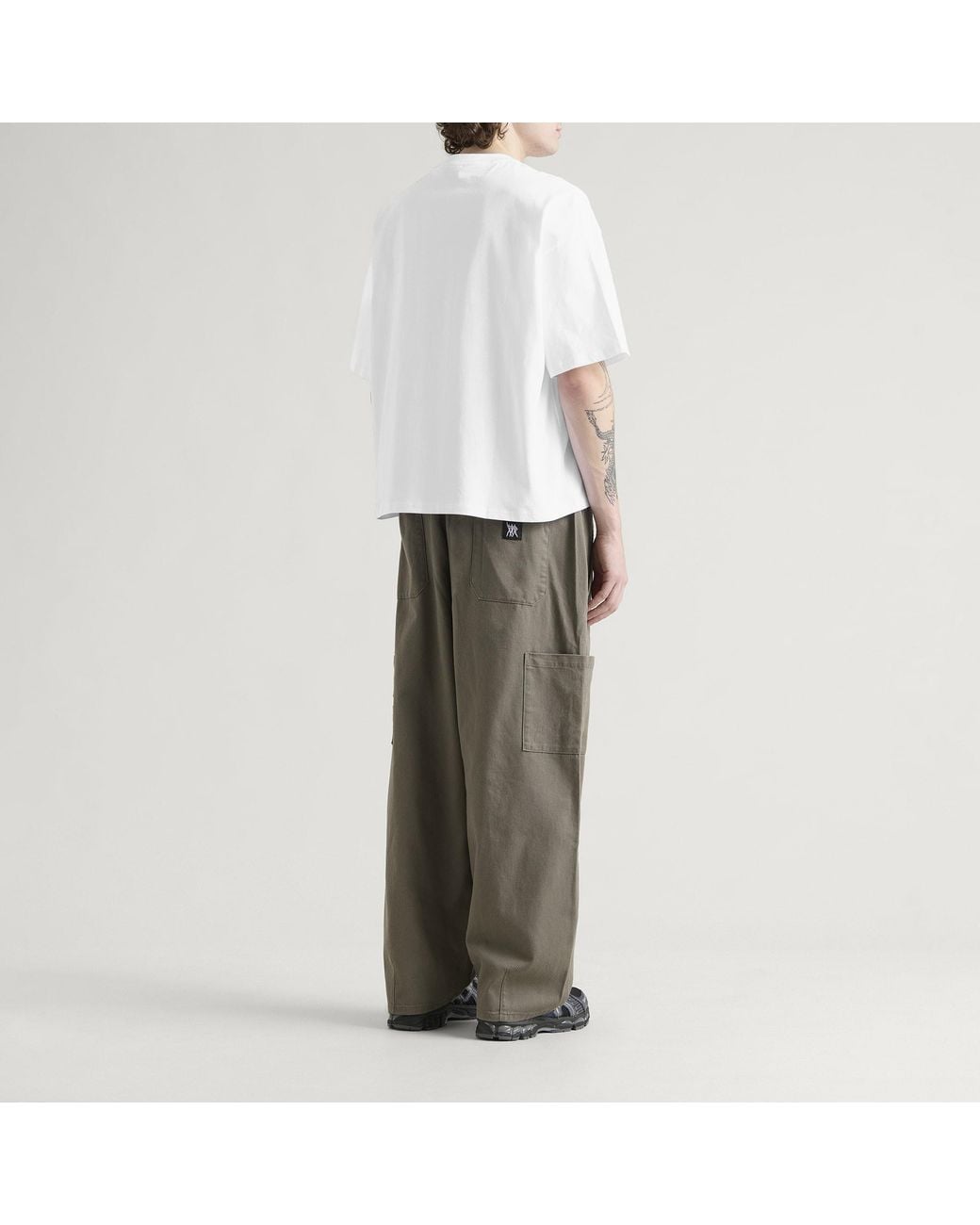 Bene Culture White Domino Stripe T-Shirt