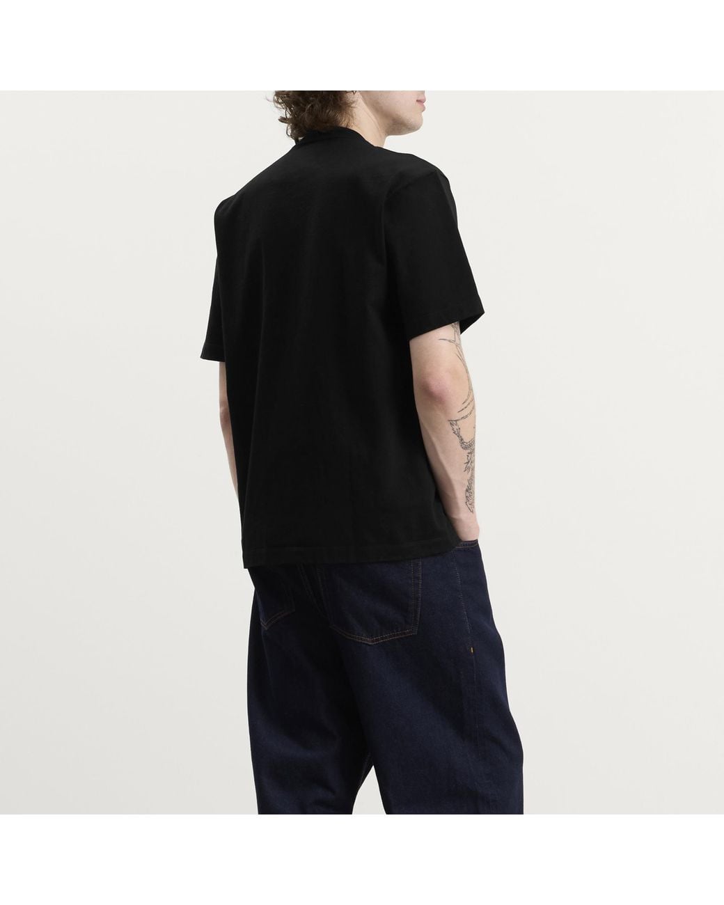 Lady White Co. Black Rugby T-Shirt for men