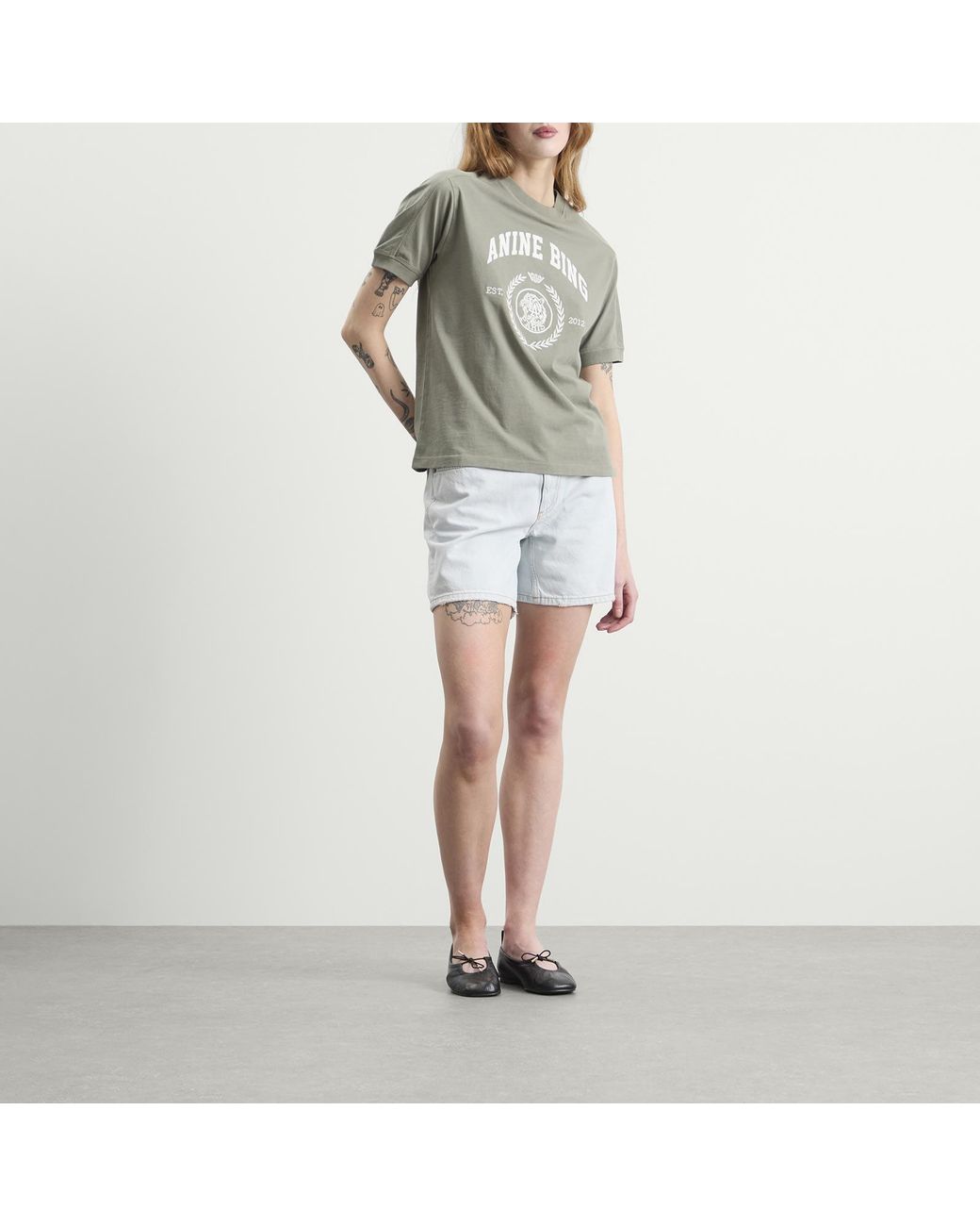 Anine Bing Gray Jaylin T-Shirt