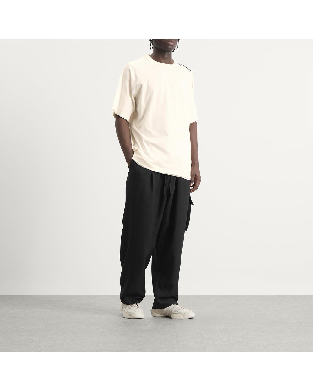Y-3 Natural Distressed Short Sleeve T-Shirt for men