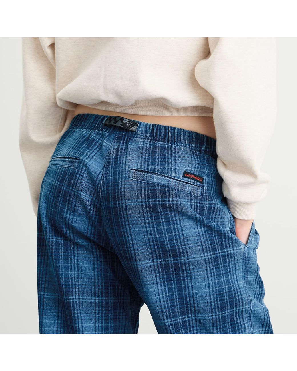 Gramicci Blue O.G Denim Plaid Pant