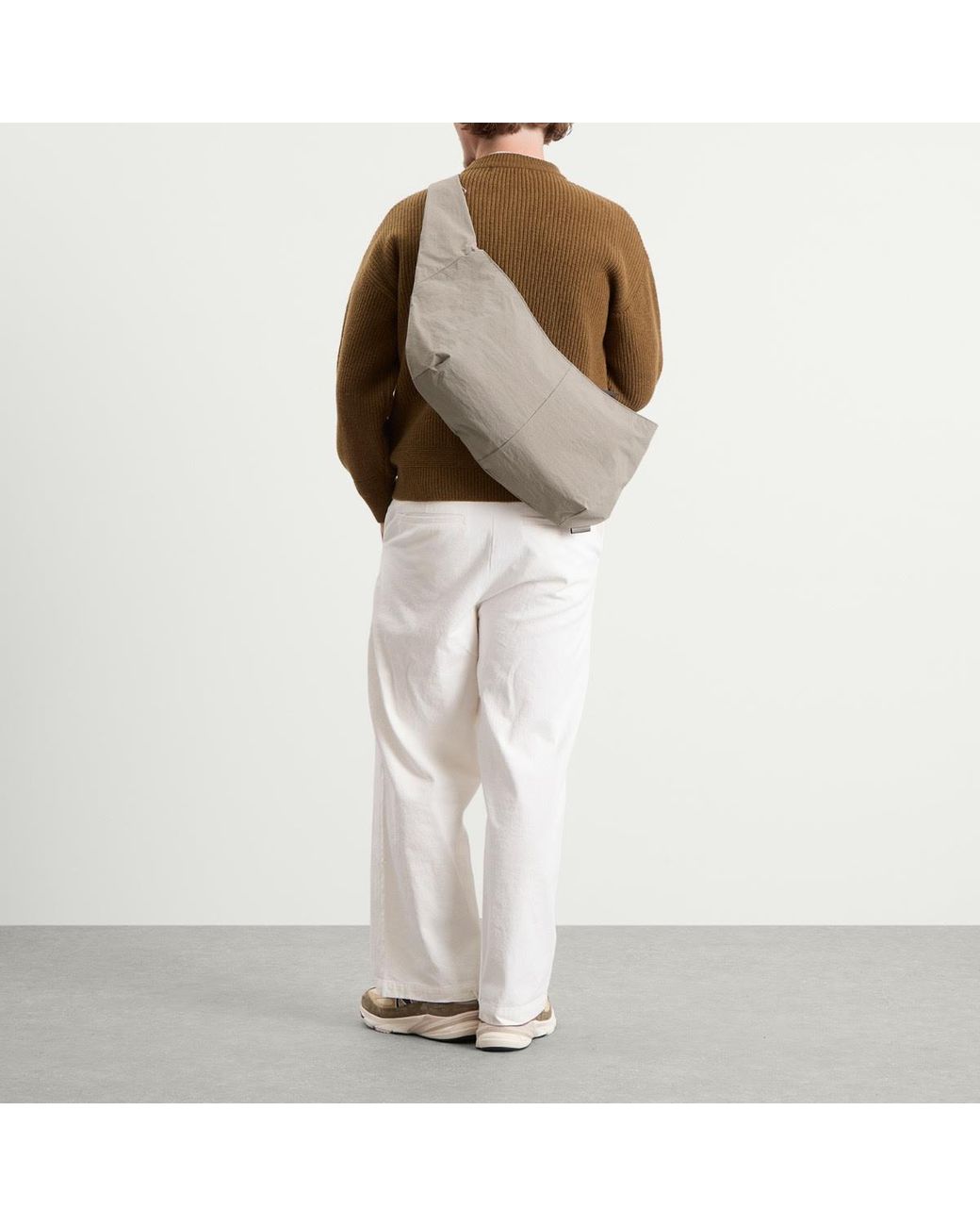 Master Piece Gray Sash Shoulder Bag for men