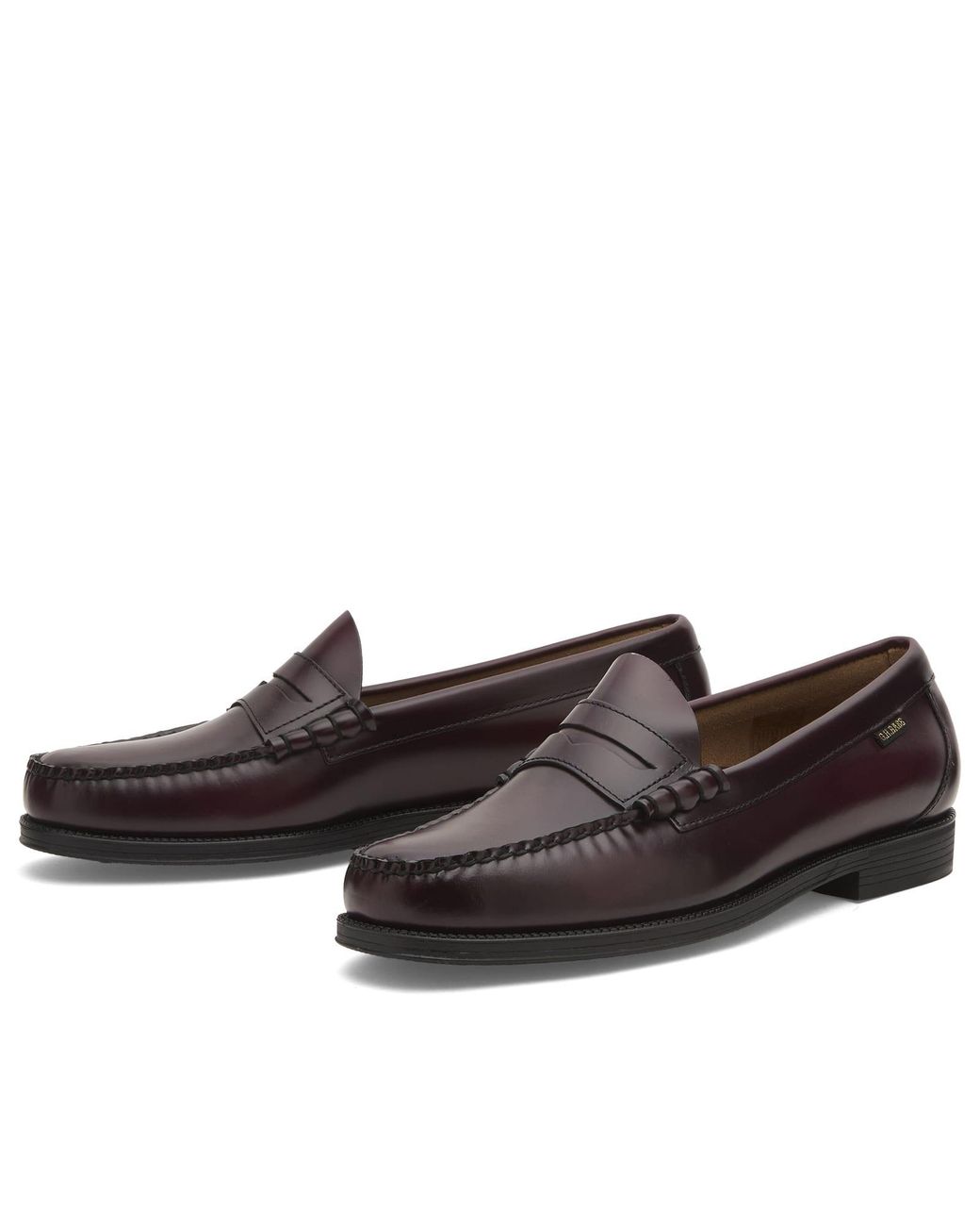 G.H.BASS Brown Easy Weejun Larson Flag Loafer for men
