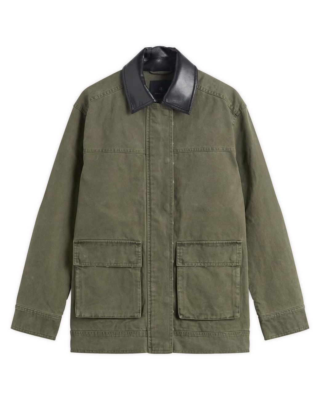 Anine Bing Green Sean Wax Jacket