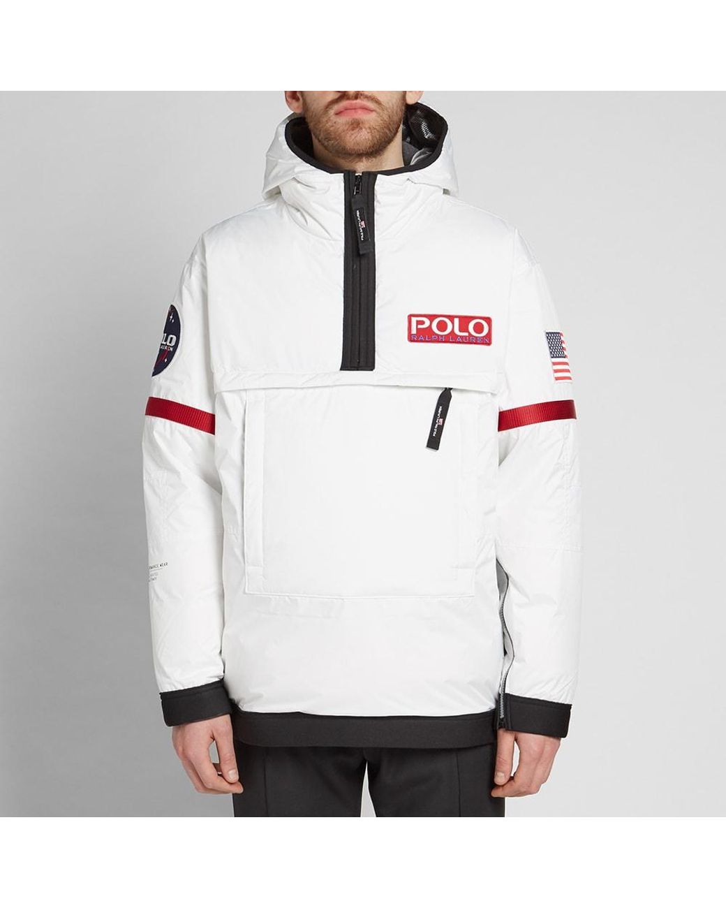 Polo Ralph Lauren Neoprene Polo 11 Heated Jacket in White for Men | Lyst
