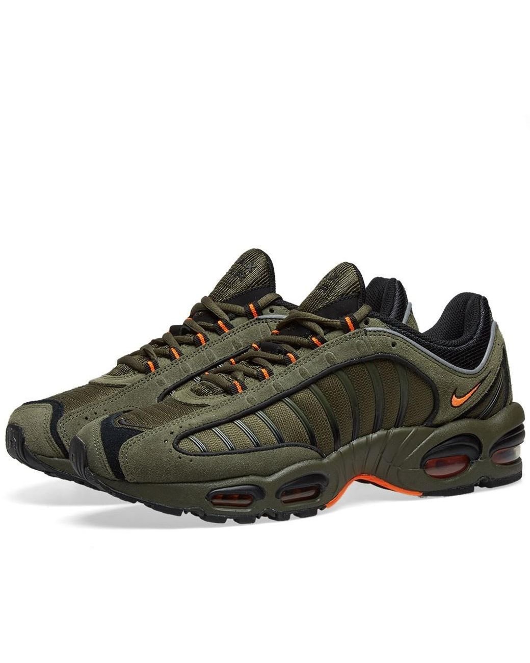 Nike Suede Air Max Tailwind Iv Se in Khaki, Orange, Black & Silver (Green)  for Men | Lyst Canada