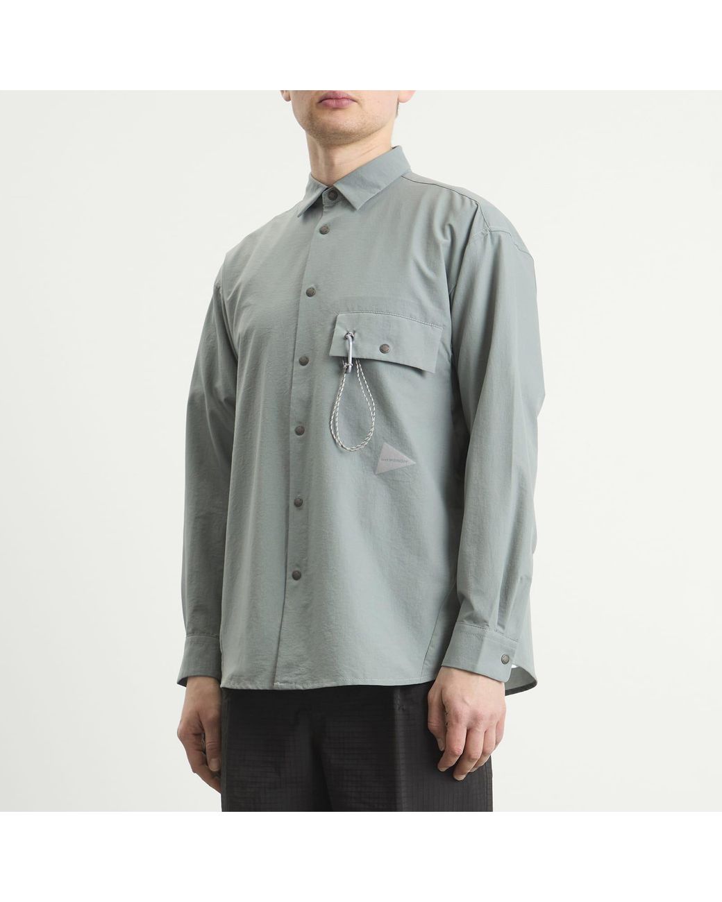 And Wander Gray Dry Breathable Shirt for men
